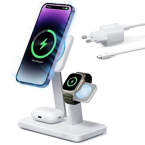 ESR - MagSafe 3 In 1 15W Wireless Charger For iPhone, Apple Watch, AirPods