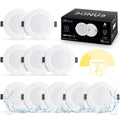Eande 10 Pack Dimmable LED Recessed Spotlights, IP44, 4000K