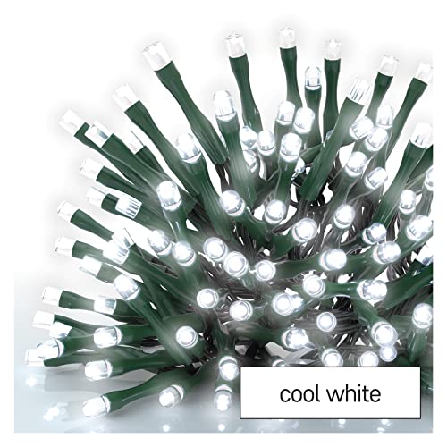 Emos - 4m LED Light Chain Cold White, IP44, 40 LEDs, Timer Function