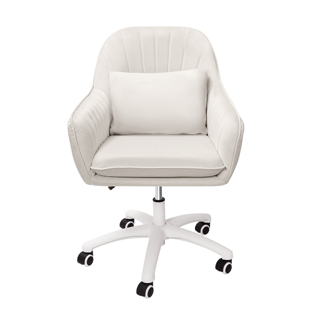 WZ Adjustable Velvet Desk Chair with 360° Swivel