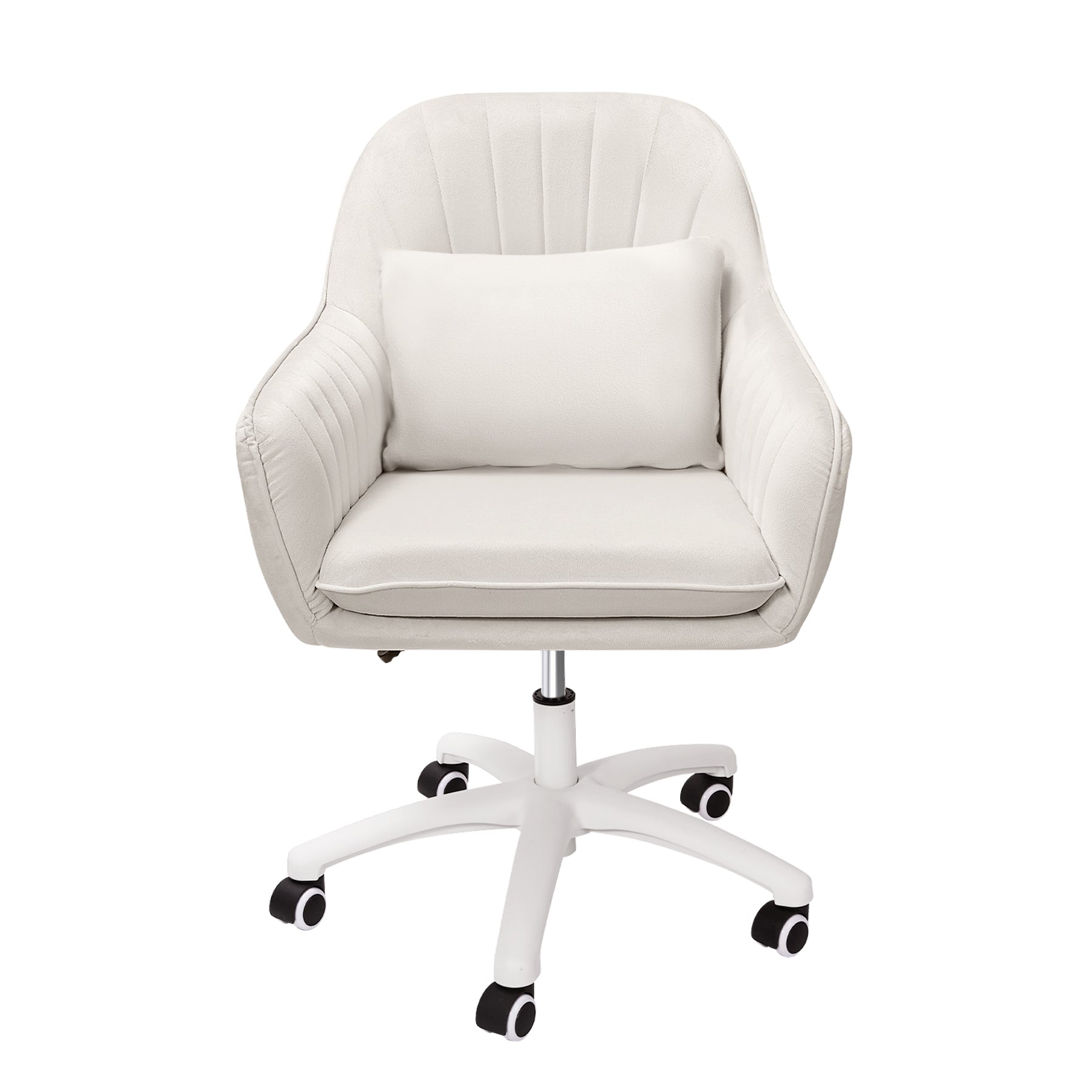 WZ Adjustable Velvet Desk Chair with 360° Swivel