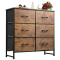 WLIVE Chest of Drawers with Drawers, Komode Bedroom with 6 Fabric Drawers