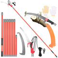 Telescopic Pruning Shears & Pruning Saw 9 m Professional Set, 2-in-1 Telescopic Handle Garden Shears Adjustable Length Garden Tools Set, Hand Saw Pole Saw for Fruit Tree Cutting, Gardening & Storm Damage