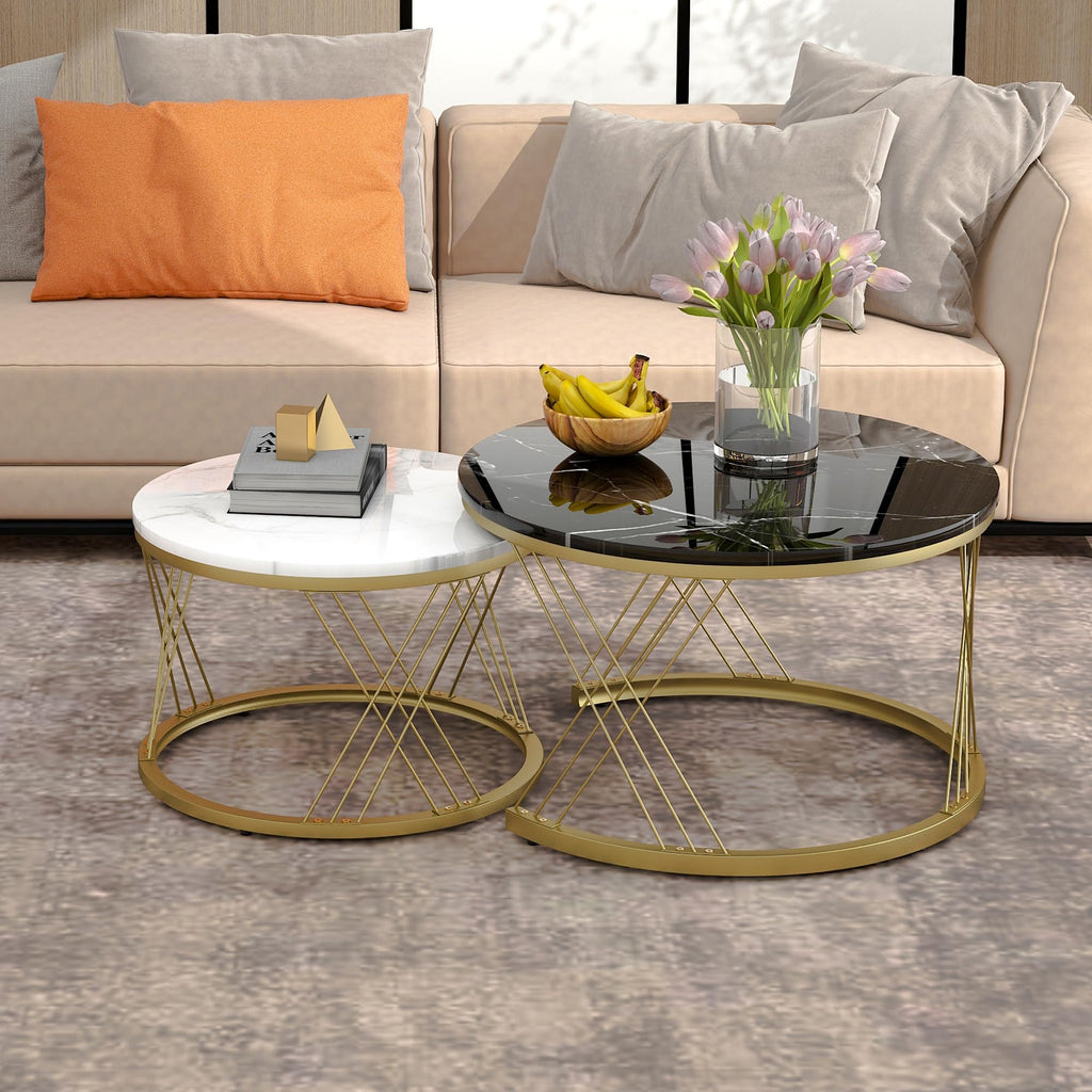 Merax WF300416BAA Round Coffee Table
