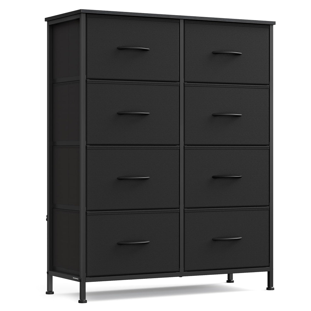 SONGMICS Dresser for Bedroom, Tall Dresser with 8 Fabric Drawers