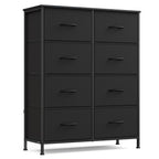 SONGMICS Dresser for Bedroom, Tall Dresser with 8 Fabric Drawers