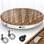 tillvex® Outdoor Garden Shower Up to 4 m Fountain Height | Floor Shower with Standing Wheel | Non-Slip Outdoor Shower | Sauna Shower, Camping Weather Resistant