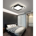 Square,LED Ceiling Lighting Fixture,48W 4300LM,High-Brightness Flush Mount Ceiling Light, Daylight White 6000k Embedded Ceiling Lamp,Used for Living Room Bedroom Office