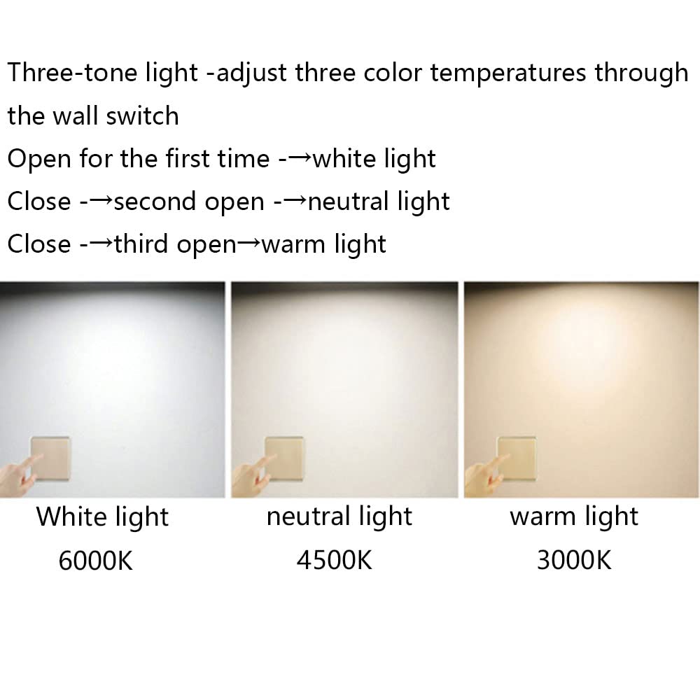 Square,LED Ceiling Lighting Fixture,48W 4300LM,High-Brightness Flush Mount Ceiling Light, Daylight White 6000k Embedded Ceiling Lamp,Used for Living Room Bedroom Office
