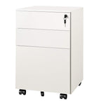 DEVAISE 3 Drawer File Cabinet with Lock, Fully Assembled Except Casters