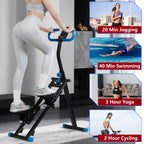 Stair Stepper for Home Gym Exercise, Vertical Climber Exercise Machine for Full Body Workout, Compact Folding Cardio Exercise Climber with Adjustable Handlebar (Pink)