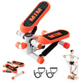 Mini Stepper for Exercise, Stair Stepper with Resistance Band and Calories Count