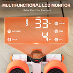 Mini Stepper for Exercise, Stair Stepper with Resistance Band and Calories Count
