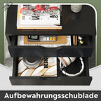 DEVAISE 5 Drawer Mobile Filing Cabinet Black