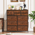 9-Drawer Dresser for Bedroom, Anti-Tip Tall Storage Organizer