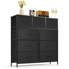 9-Drawer Dresser for Bedroom, Anti-Tip Tall Storage Organizer