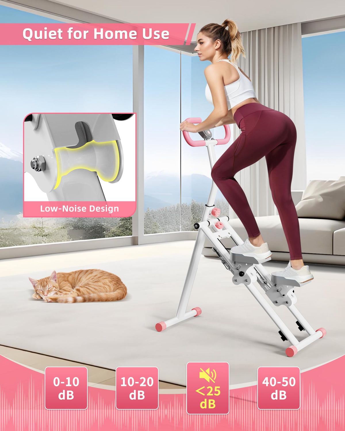 Stair Stepper for Home, Vertical Climber Workout Machine with Handlebar