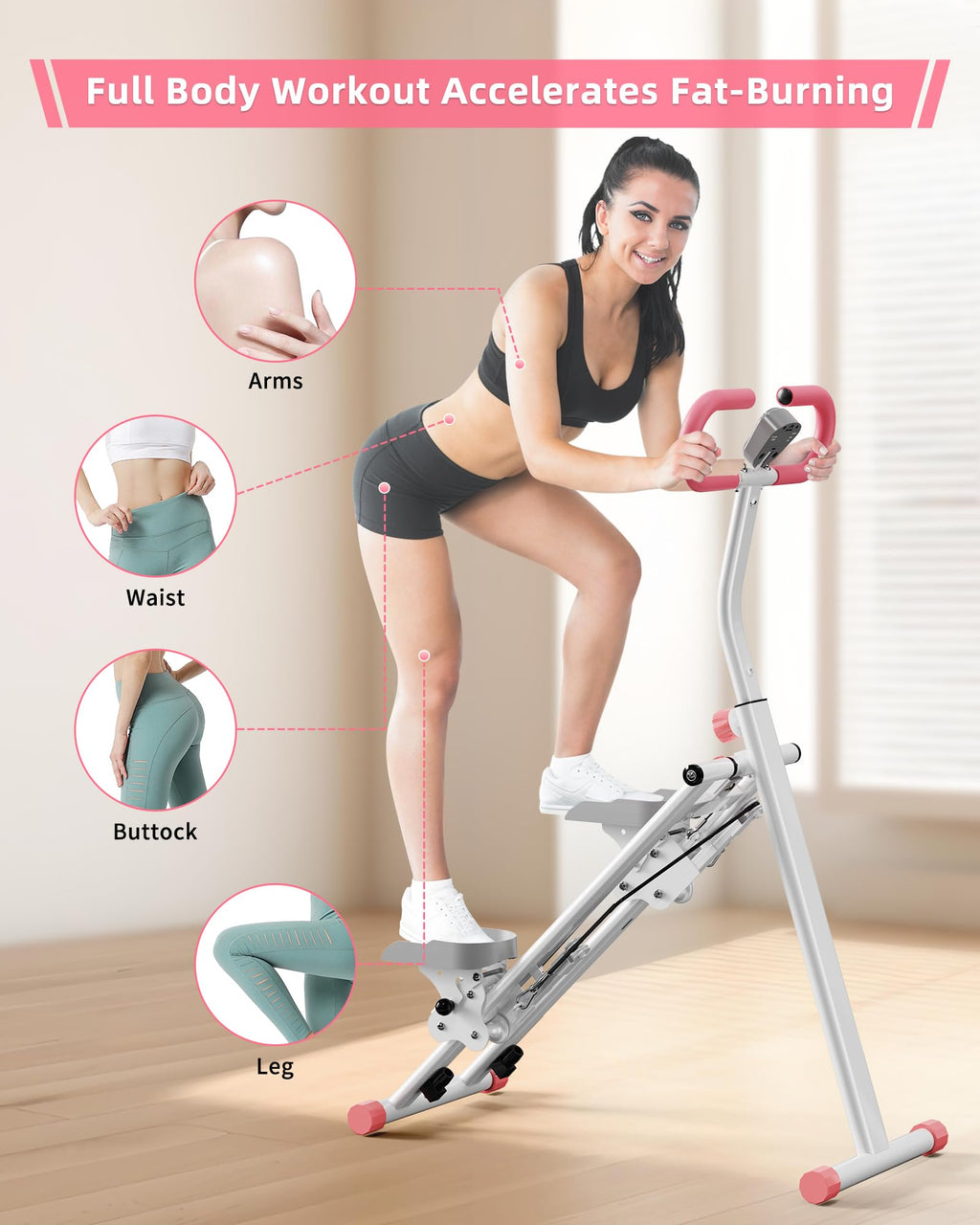 Stair Stepper for Home, Vertical Climber Workout Machine with Handlebar
