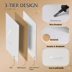 WLIVE 8 Drawer White Fabric Dresser for Bedroom, Tall Storage Tower