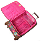Lily Bloom Design Pattern 28" Luggage Softside Expandable With Double Spinner Wheels, Large Lightweight Suitcase Checked Bag For Women
