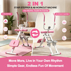 KINMAC 2 in 1 Stair Stepper & Ab Workout Machine - Multi-Function Trainer-Upgrade High-Efficiency Stairmaster & Ab Trainer Machine Full-Body Exercise Equipment for Home Gym Exercise