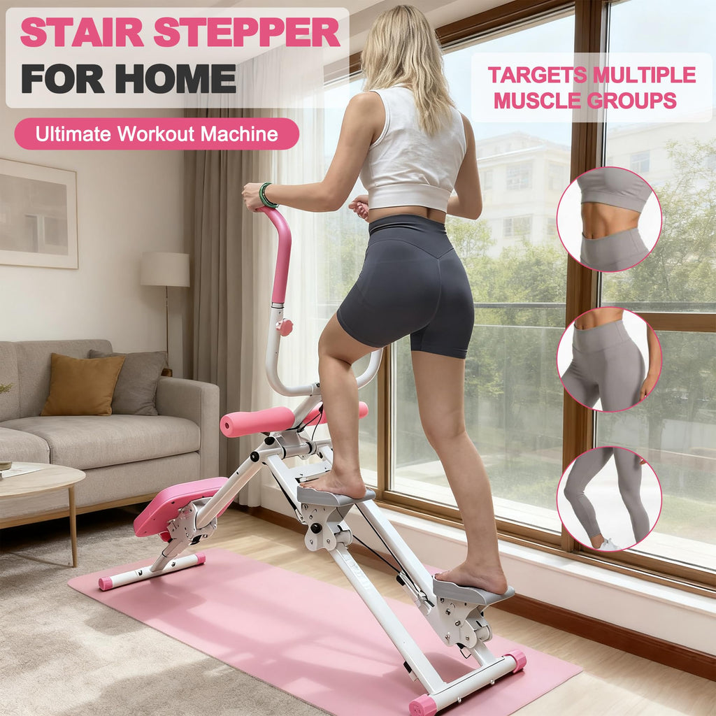 KINMAC 2 in 1 Stair Stepper & Ab Workout Machine - Multi-Function Trainer-Upgrade High-Efficiency Stairmaster & Ab Trainer Machine Full-Body Exercise Equipment for Home Gym Exercise