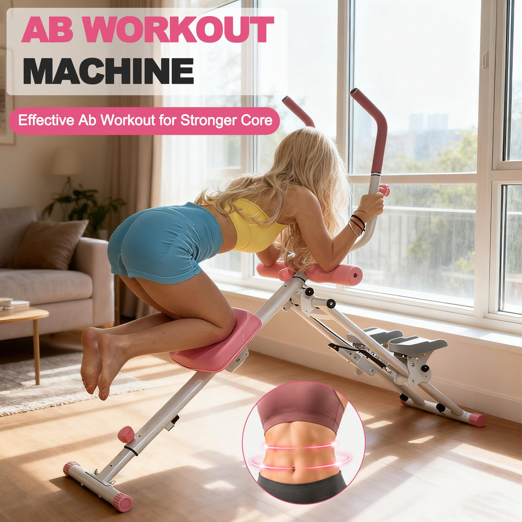 KINMAC 2 in 1 Stair Stepper & Ab Workout Machine - Multi-Function Trainer-Upgrade High-Efficiency Stairmaster & Ab Trainer Machine Full-Body Exercise Equipment for Home Gym Exercise