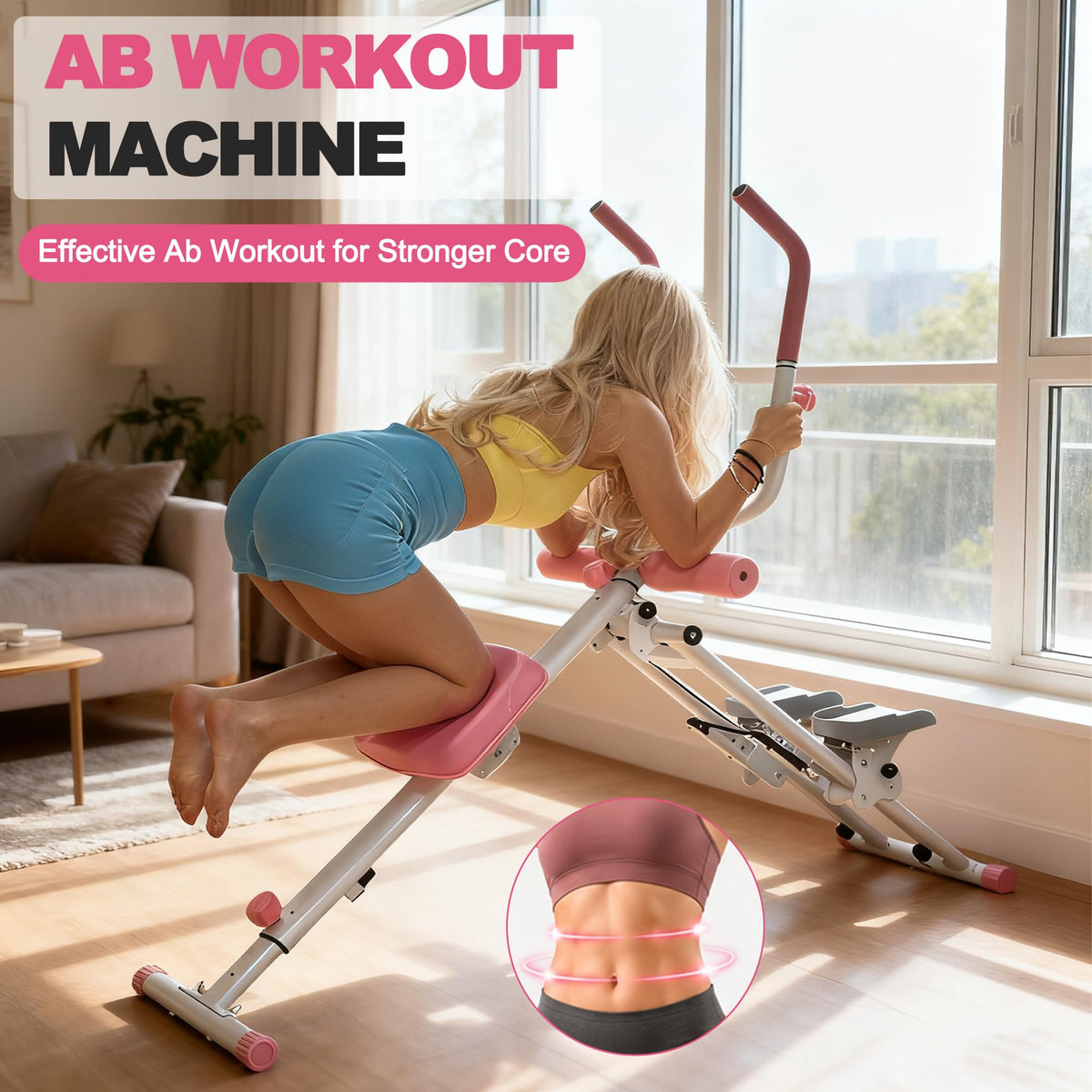 KINMAC 2 in 1 Stair Stepper & Ab Workout Machine - Multi-Function Trainer-Upgrade High-Efficiency Stairmaster & Ab Trainer Machine Full-Body Exercise Equipment for Home Gym Exercise