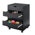 DEVAISE 5-Drawer Filing Cabinet, Under Desk file Cabinet, Black