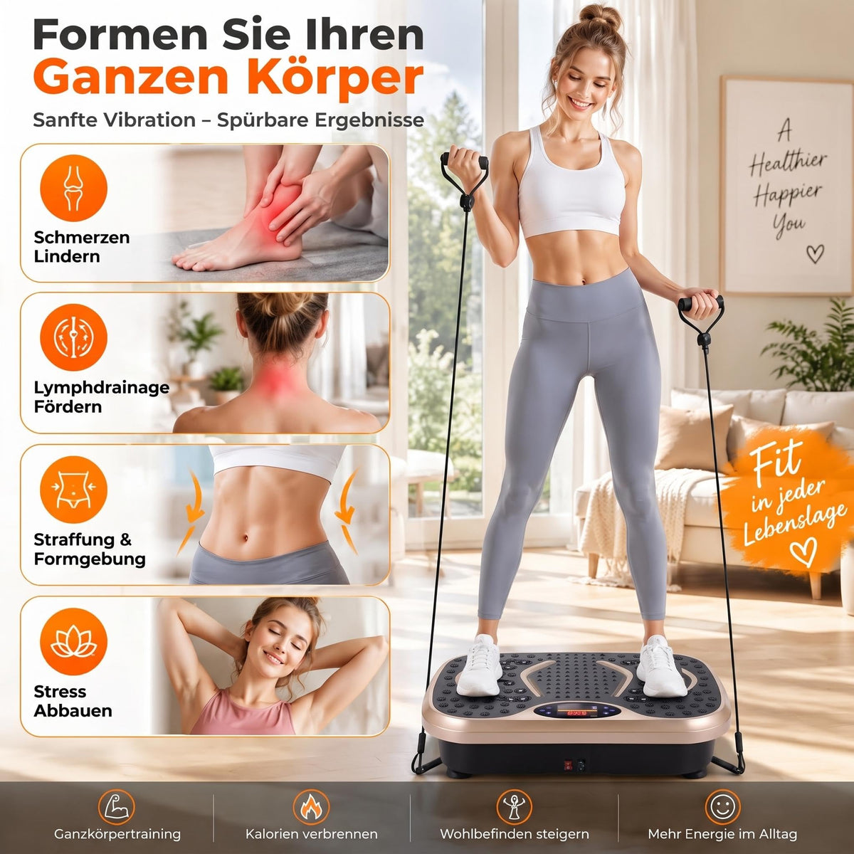 TLGREEN Vibration Plate for Home Workout Lymphatic Drainage 99 Levels
