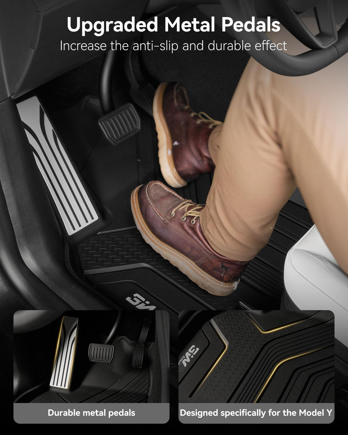 3W Tesla 2025 2026 2027 New Model Y Juniper Floor Mats & Cargo Liners 10PCS