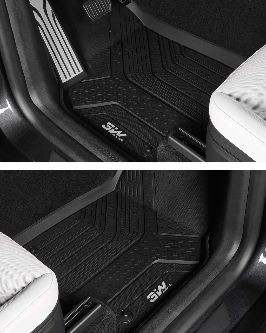 3W Tesla 2025 2026 2027 New Model Y Juniper Floor Mats & Cargo Liners 10PCS