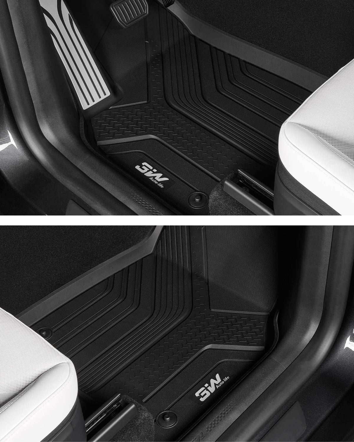 3W Tesla 2025 2026 2027 New Model Y Juniper Floor Mats & Cargo Liners 10PCS