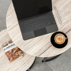HOJINLINERO Round Coffee Table Set of 2,Small Coffee Table for Small Spaces