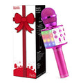 Fede Wireless Bluetooth Microphone with Colorful LED Lights