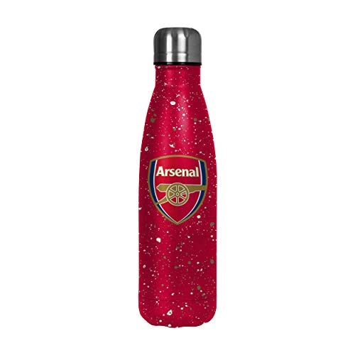 Shop the Foco Arsenal FC Paint Splatter Insulated Water Bottle, featuring the club crest and a stylish design. Perfect for fans and eco-friendly hydration!