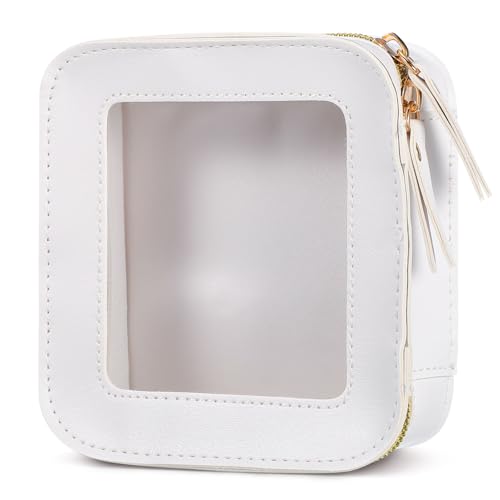 Shop FomiYes Clear Toiletry Bag, a portable makeup organizer with zipper closure. Ideal for travel, cosmetics, and toiletries. Keep your essentials organized!
