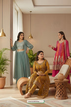 Steal the Spotlight – Stunning Lehenga & Choli with Long Shrug That Feels Straight Out of a Dream