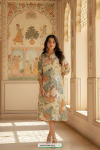 Step Into Sunshine: Floral A-Line Dress — Breathable, Chic & Confidence-Boosting!