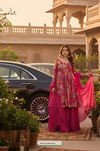 Glow Effortlessly: Jwalin Pink Viscose Rayon Kurta Set – Style, Comfort & Confidence in One!