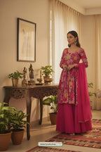 Glow Effortlessly: Jwalin Pink Viscose Rayon Kurta Set – Style, Comfort & Confidence in One!