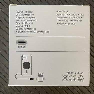 Generic - Magnetic Charger for iPhone X/11/12/13/14/15 with Strong Magnet Connection