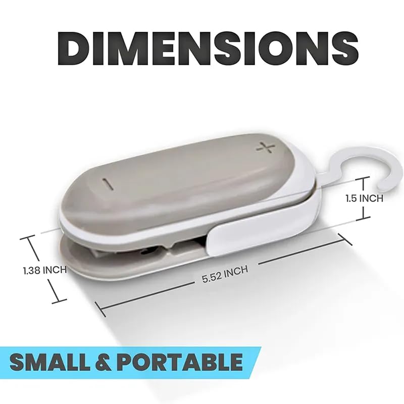 Generic - Mini Thermal Bag Sealer, Portable Heat Sealer, Compact Design, Preserves Freshness