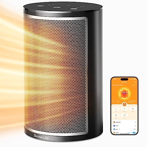 GoveeLife - Smart Electric Heater with Wi-Fi App, 24H Timer & Voice Control