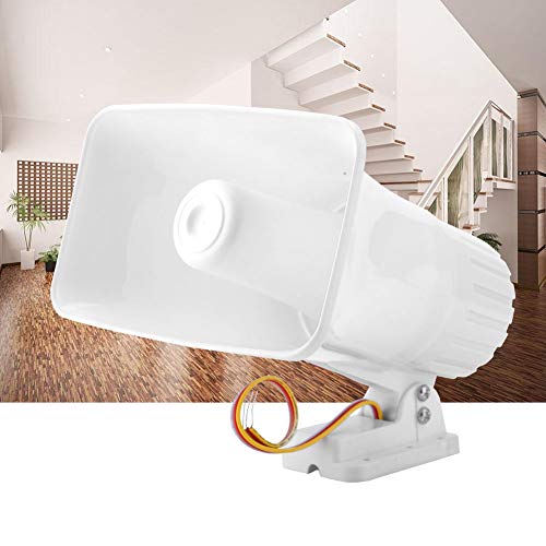 Gowenic - 30W Dual Tone Electric Siren for Home Security System, Wired Installation