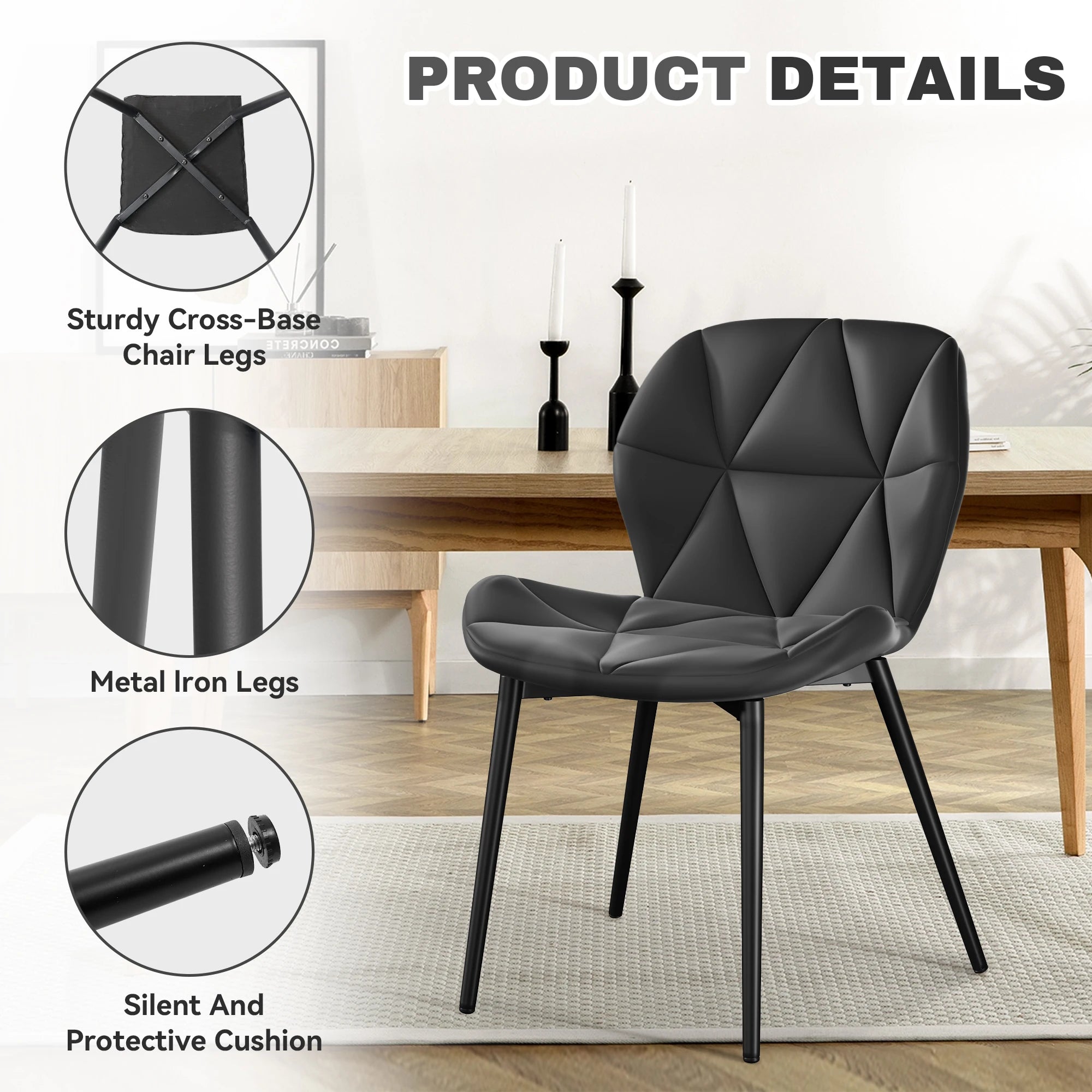 KARY HOLDING INC. KARY HOLDING Modern Tufted Reclining Portable Dining