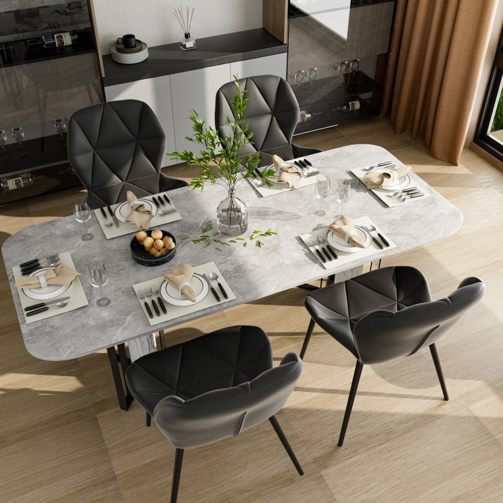 KARY HOLDING INC. KARY HOLDING Modern Tufted Reclining Portable Dining