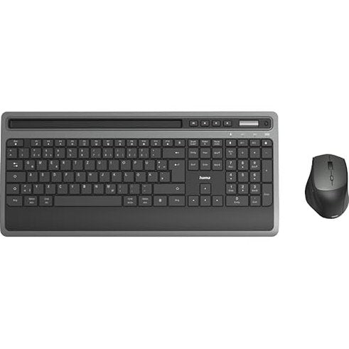 Hama - Ergonomic Bluetooth Keyboard and Mouse Set, QWERTZ Layout, Anthracite