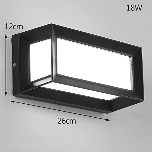 He-Shop - Waterproof LED Wall Light, 18W, IP65, Adjustable 3000K-6000K