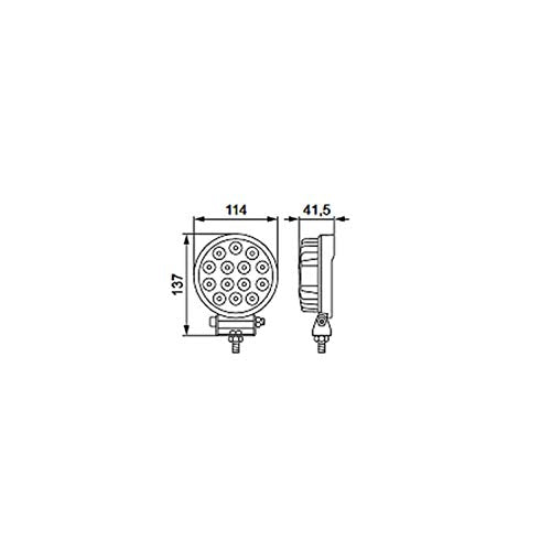 Hella - R2200 14 LED Light, 2200 Lumen, IP67/IP69K, 10-30V DC